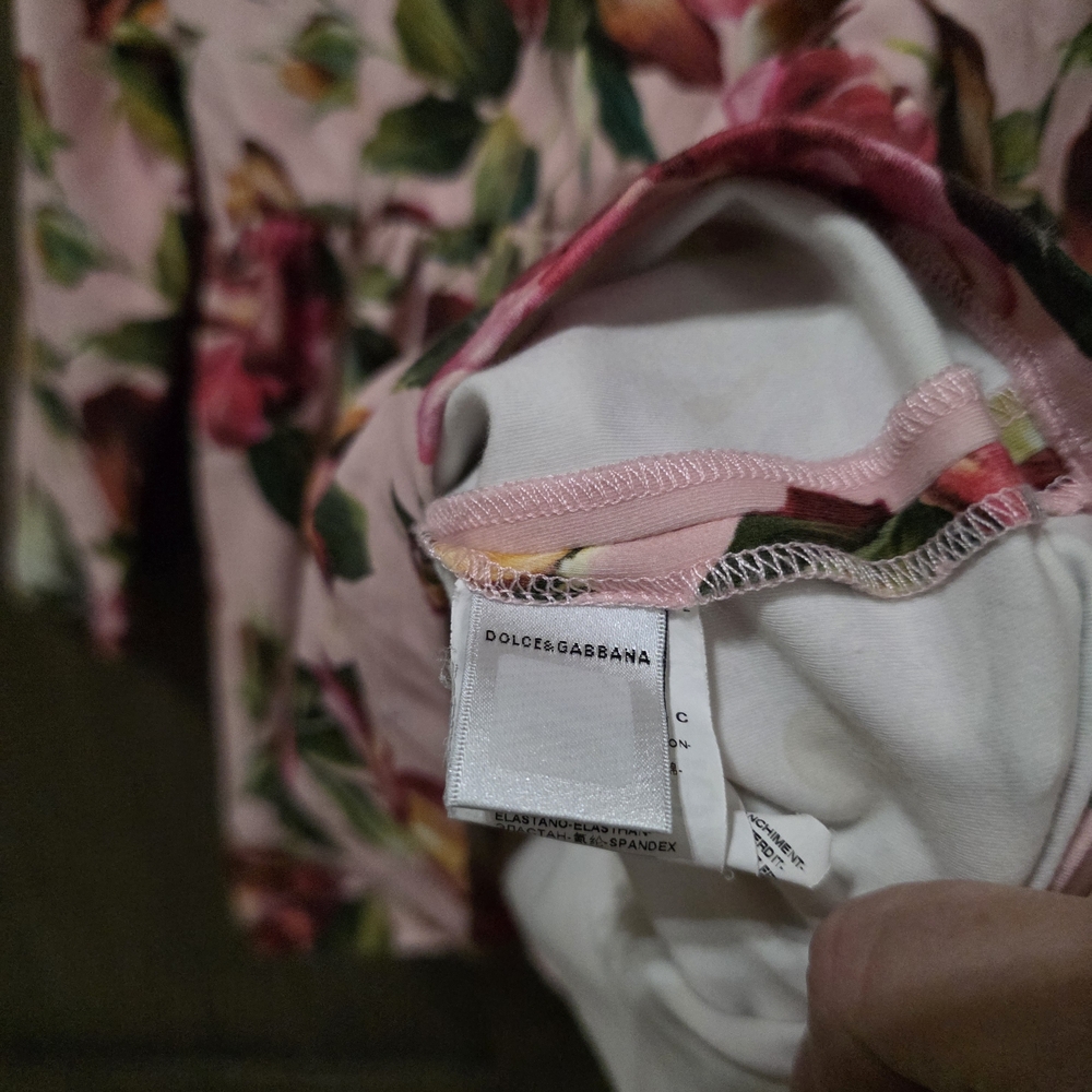 Dolce & Gabbana Pink Floral Baby Dress - Picture 5 of 6
